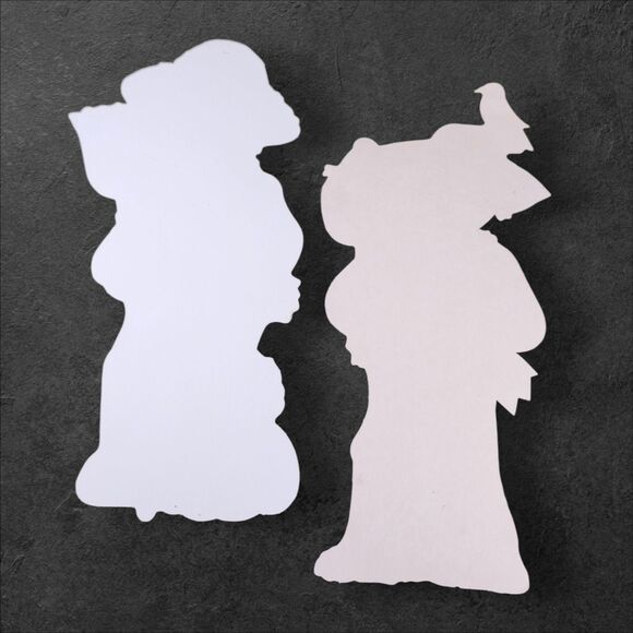 Vintage Fall Harvest Scarecrow Die Cuts Lot of 2 Cardboard Wall Decor 1970s - Picture 2 of 11